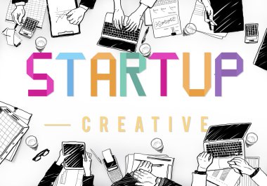 ofiste çalışan iş adamları çizim