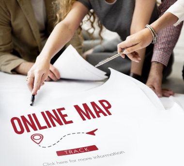 tasarımcılar poster ve Online harita ile çalışma