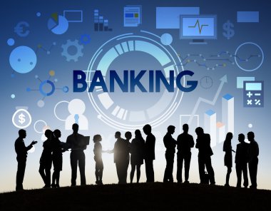 İş grubunun siluetleri