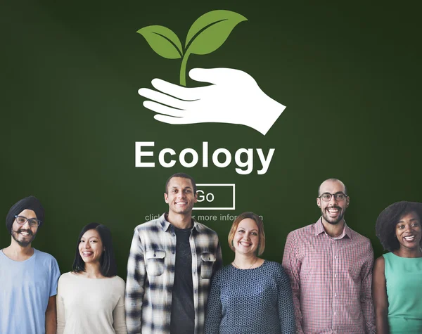 Diversity people with ecology — Stock Photo, Image