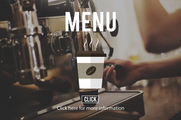 Barista trabajando en la cafetería — Foto de Stock