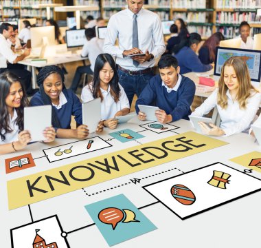 öğretmen ile öğrenci grubu