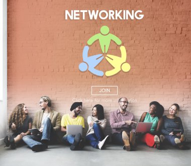 Ağ desteği ile duvar çeşitlilik arkadaşları