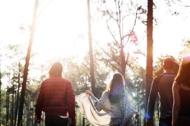 En iyi arkadaşlar birlikte  