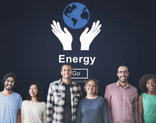 Diversidad personas con energía — Foto de Stock