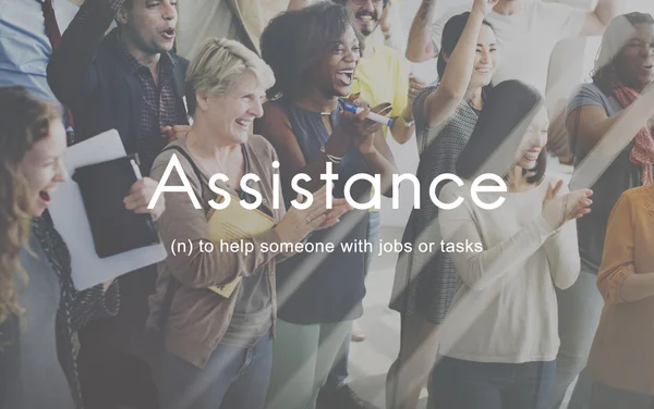 People applauding and assistance — Stock Photo, Image