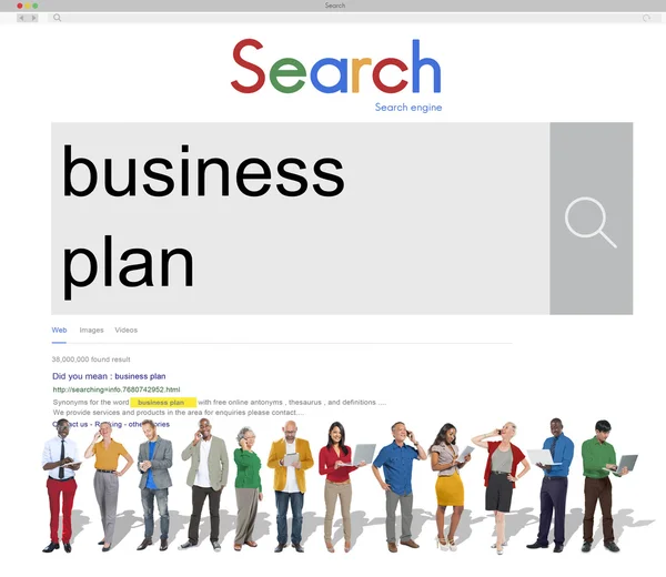 Business team standing together — Stock Photo, Image