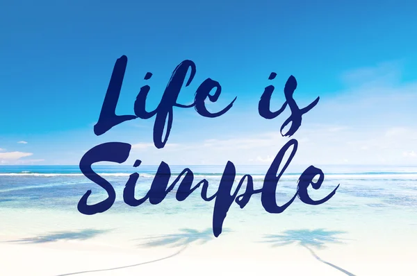 A vida é texto simples — Fotografia de Stock