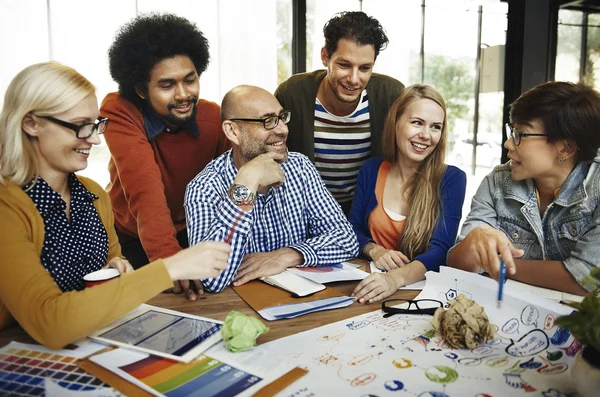 People brainstorming together — Stock Photo, Image