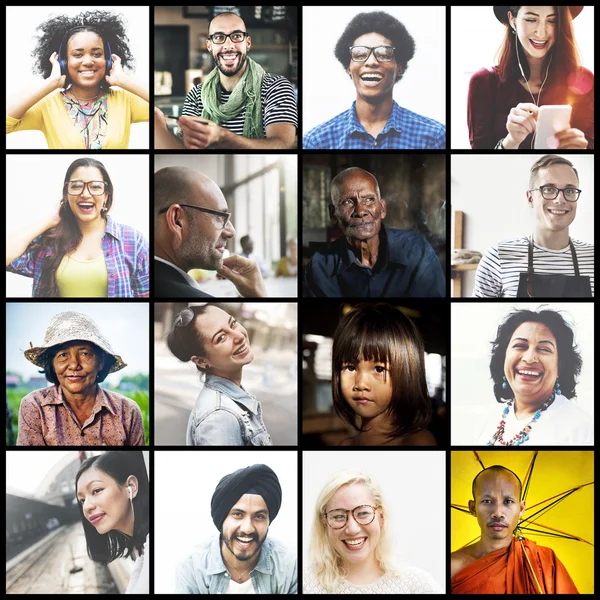 Etnische diversiteit-mensen — Stockfoto