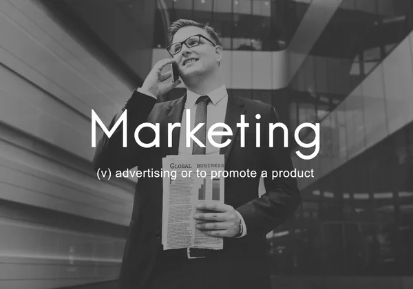 市场营销战略品牌 — 图库照片