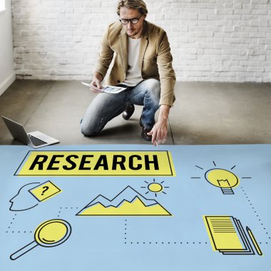 İşadamı araştırma ile çalışma