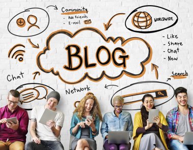 İnsanlar dijital araçları tarama  