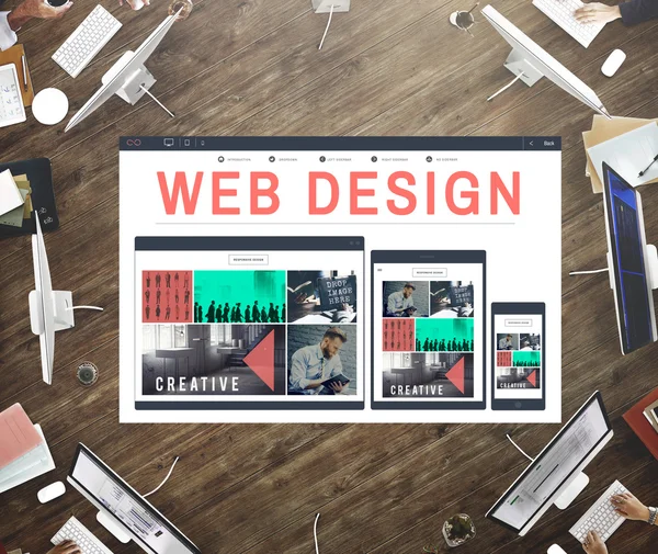 Web Design Layout — Stock Photo, Image