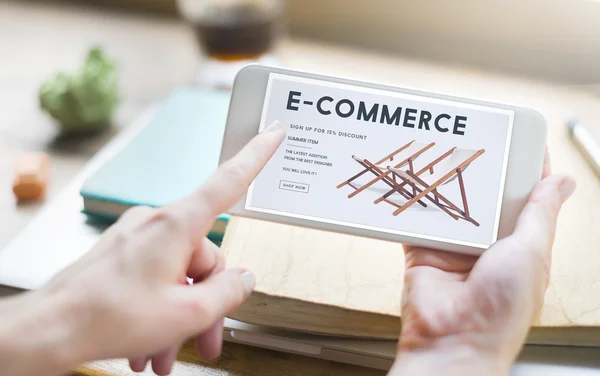 Shopping Online, Concetto E-Commerce — Foto Stock