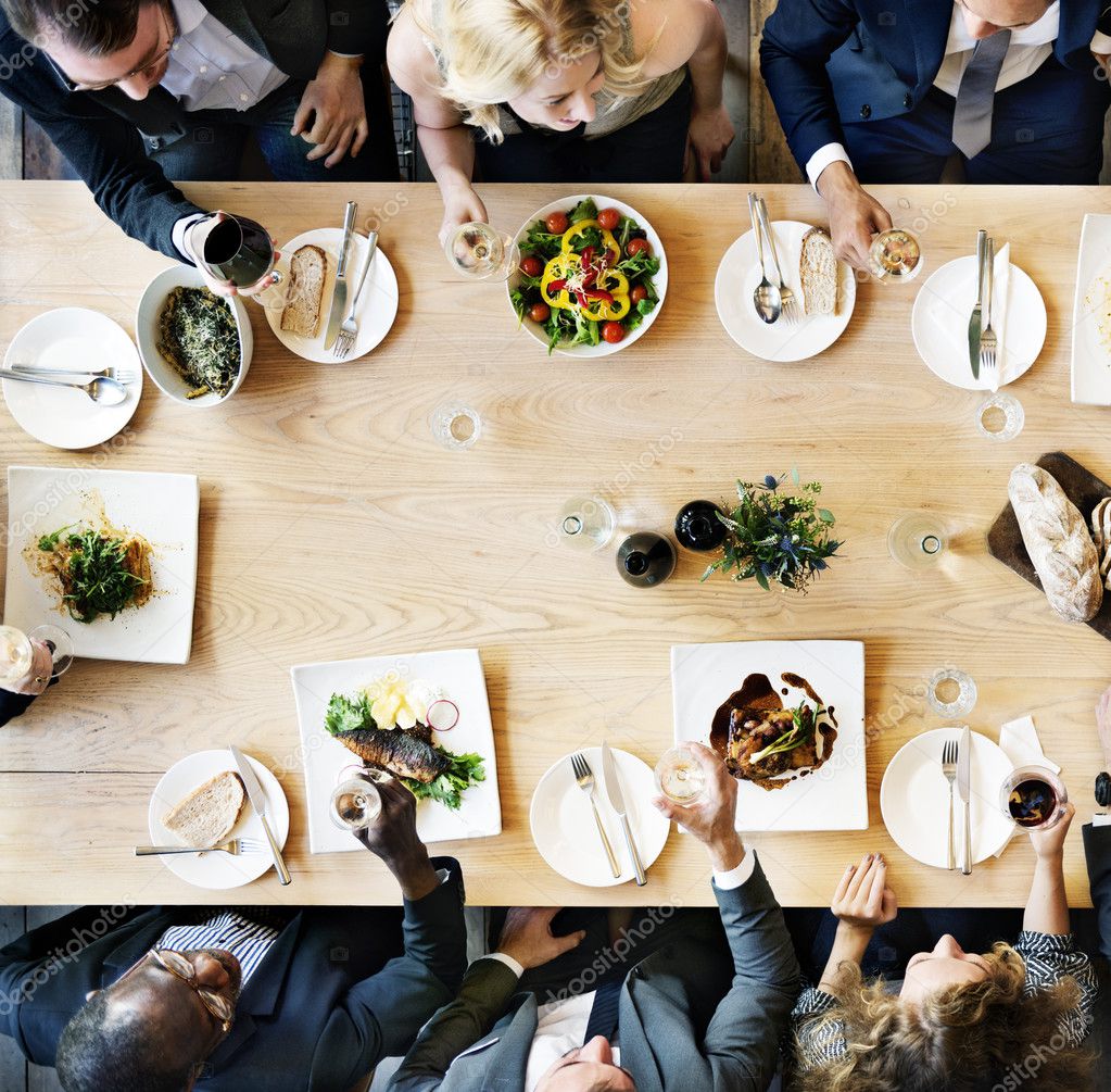 Business people at Meeting Eating