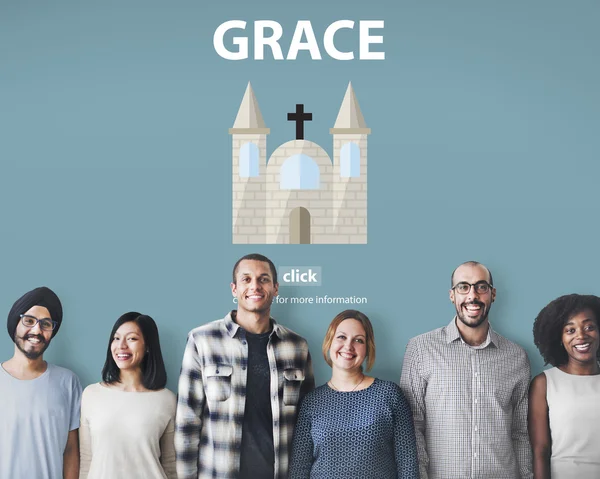 Mångfald människor med grace — Stockfoto