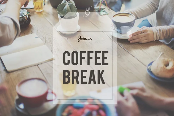 Break voor de thee of koffie Concept — Stockfoto