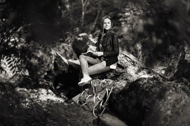 Kadın yazma Not doğada