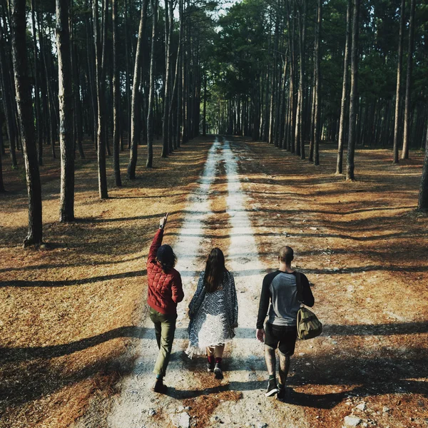 Best friends in forest — Stock Photo, Image