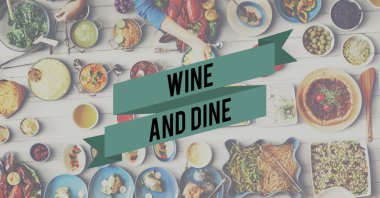 Gıda ve şarap ve Dine kavramı içeren tablo
