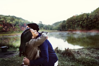 güzel çift birlikte  