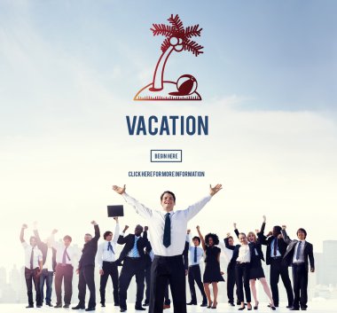 Mutlu ve kendine güvenen iş adamları