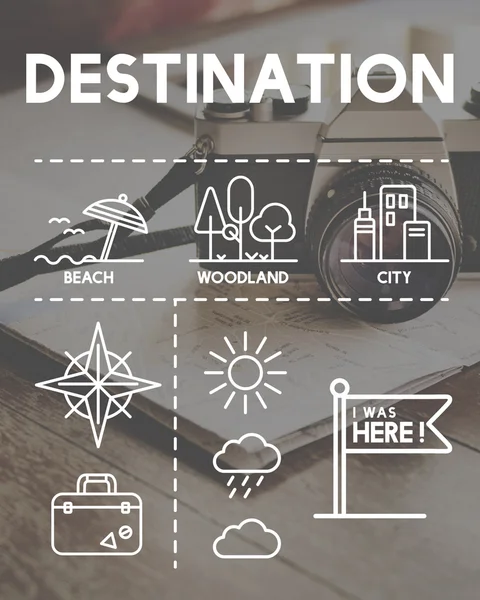 Location Mapping Journey — Stock Photo, Image