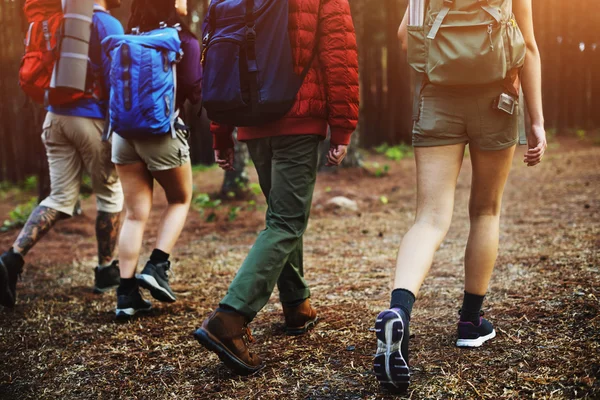 Mejores amigos trekking juntos —  Fotos de Stock