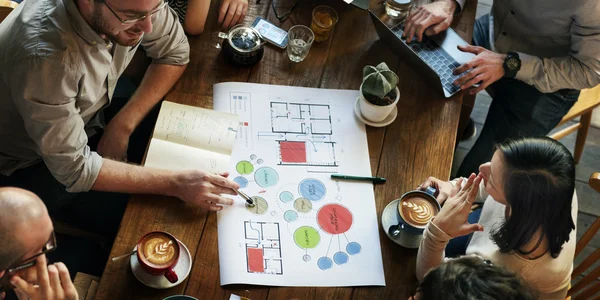 Group of business people at meeting — Stock Photo, Image