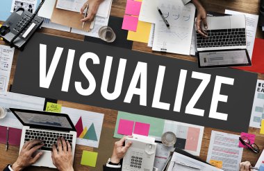 Ofiste çalışan iş adamları 