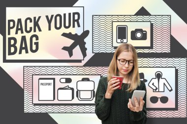 Kız akıllı telefon arama