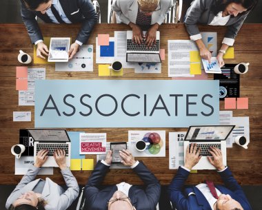 Ofiste çalışan iş adamları 