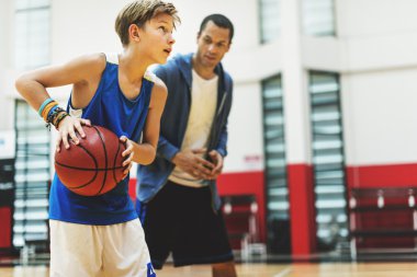 Çocuk oyun Basketbol öğretim sporcu