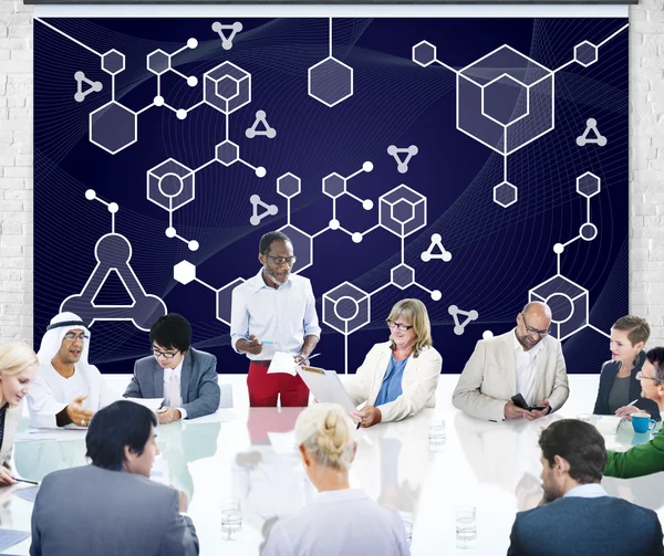 Business people at corporate meeting — Stock Photo, Image