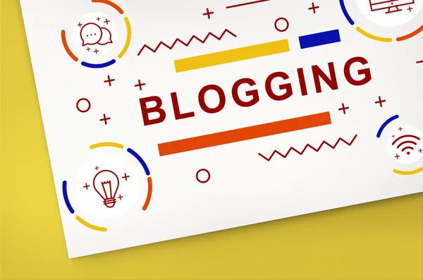 Blogging blogg, Internet koncept — Stockfoto