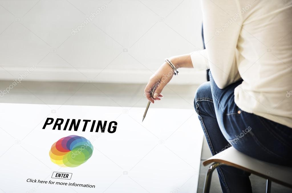 poster with Printing Concept