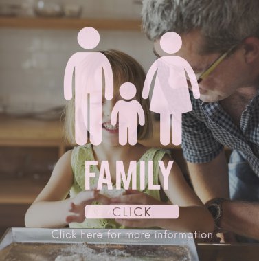 Kız ve dedesi fırında kurabiye