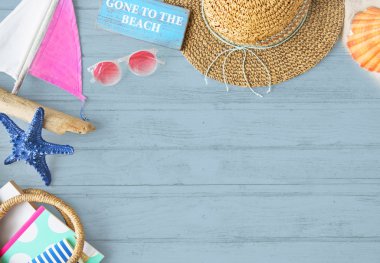 Sahile yaz konsepti gitti