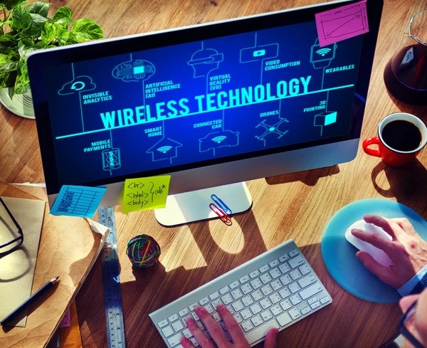 Concetto di tecnologia wireless — Foto Stock