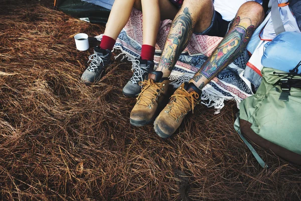Melhores amigos pernas — Fotografia de Stock