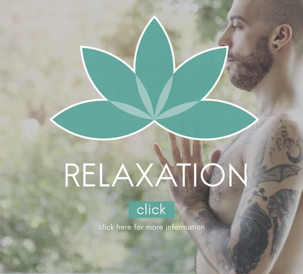 Man and Meditation Balance Concept — Stock Photo, Image