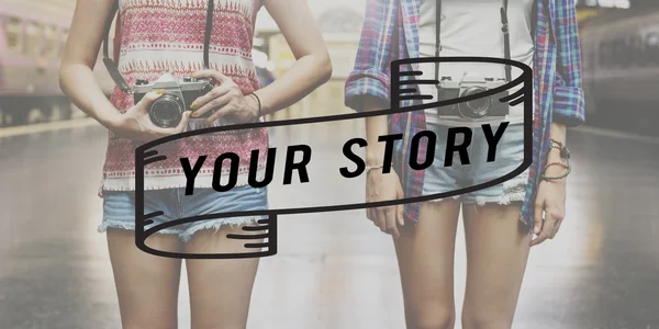 ประวัติความเป็นมาของเรื่องราวของคุณ — ภาพถ่ายสต็อก