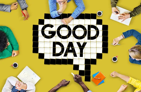 Люди, работающие на встрече — стоковое фото