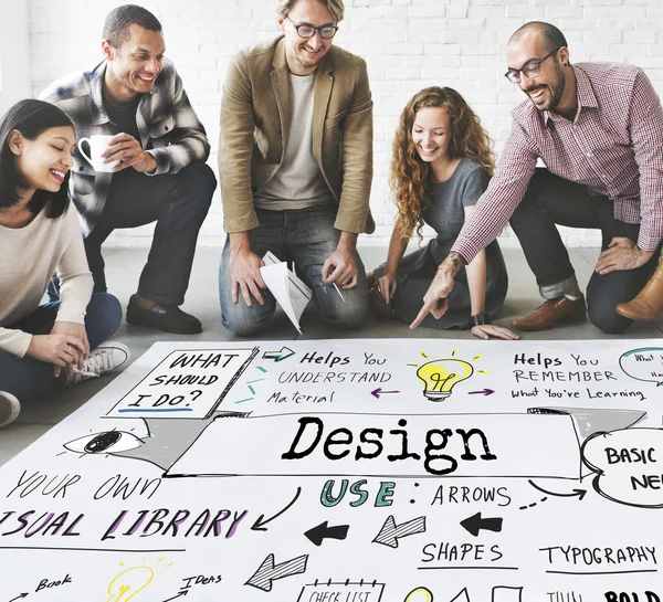 Designers working with Design — Stock Photo, Image