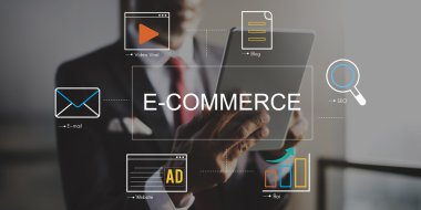 Tablet pc ile Afrika iş adamı