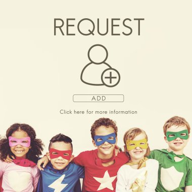 Süper kahraman çocuklar birlikte eğlenin