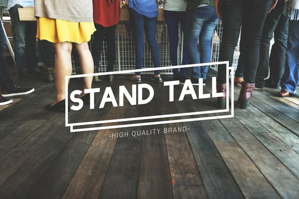 People with Stand Tall Concept — Stock Photo, Image