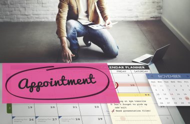 Poster çalışma iş adamı