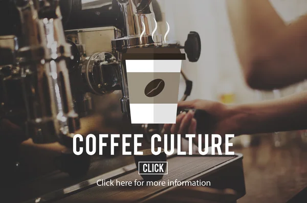 Kávéfőző a kávézóban — Stock Fotó